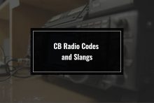 CB Radio Codes and Slangs